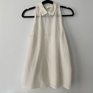 Prada Off White Silk Cotton Blouse 40